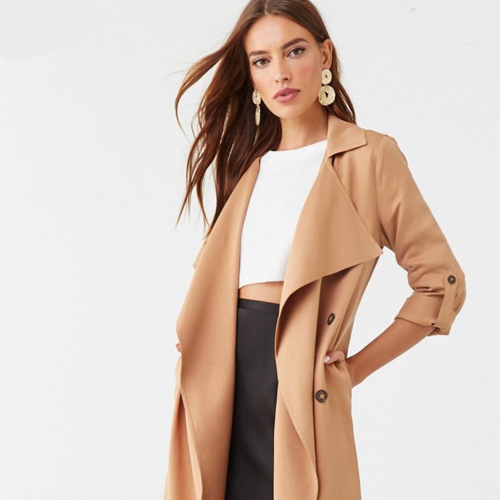 Long Relaxed Fit Trench